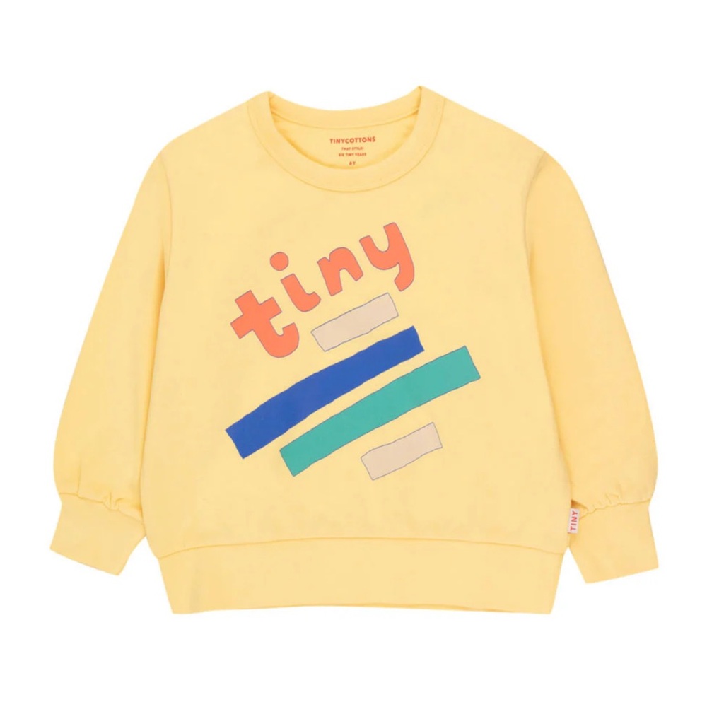 Tinycottons kids designer TINY logo sweater yellow size 2 years